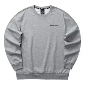 Colorful Casual Series Graphic Crew Sweatshirt “Grey Black”