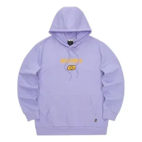 Colorful Casual Series Letter Printed Hoodie “Purple Yellow”