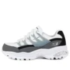 D’ Lites Low-Top Daddy Shoes White/Grey