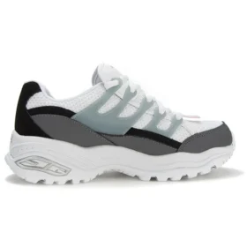 D’ Lites Low-Top Daddy Shoes White/Grey