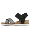 Desert Kiss Cross Strap Casual Sandal “Brown Black”