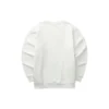 Diamond Series Letter Printed Crew Sweater “White Black”