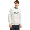 Diamond Series Letter Printed Crew Sweater “White Black”