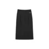 Drawstring Breathable Knitted Skirt “Black”