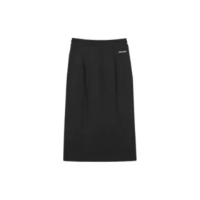 Drawstring Breathable Knitted Skirt “Black”