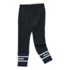 Drawstring Fleece Tight Knit Pants “Black White”