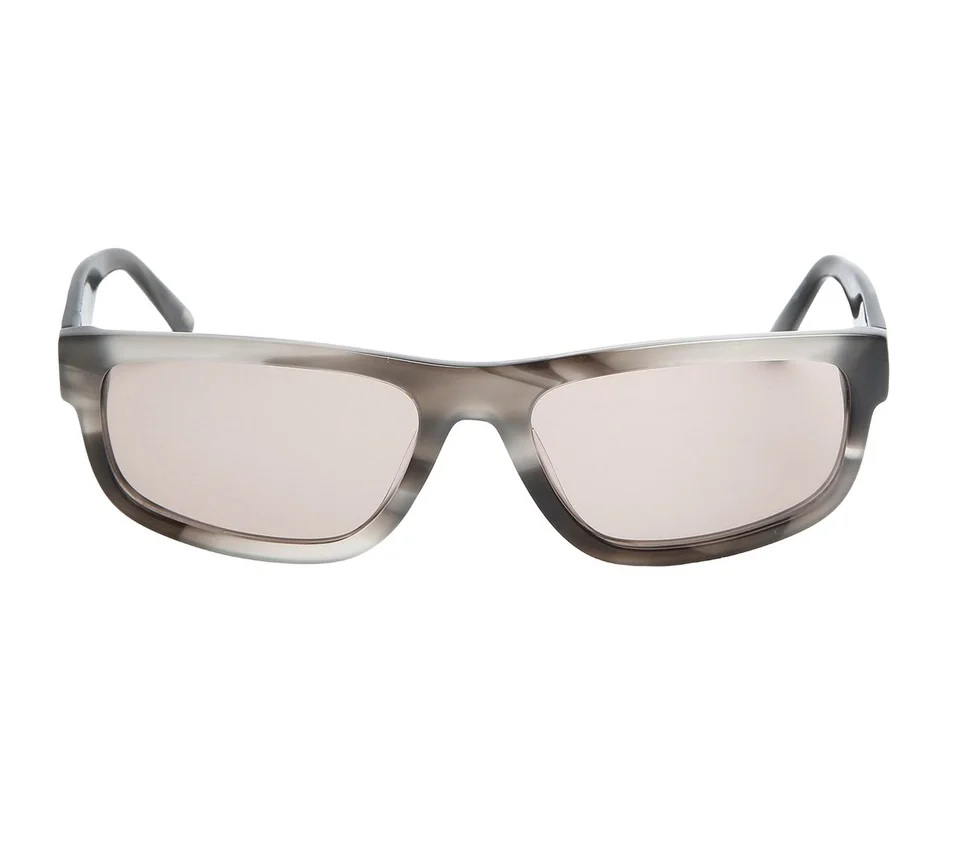 Elevated Rectangle Shiny Horn Sunglasses Elevated Rectangle Shiny Horn Sunglasses