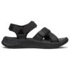 Elite Flex Velcro Sports Black Sandals