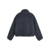 FASHION Contrast Patchwork Knitted Jacket “Teal”