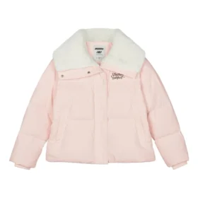 FASHION Letter Printed Down Jacket “Pink White”