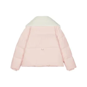 FASHION Letter Printed Down Jacket “Pink White”