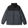 Fashion Logo Printed Down Jacket “Black Grey”