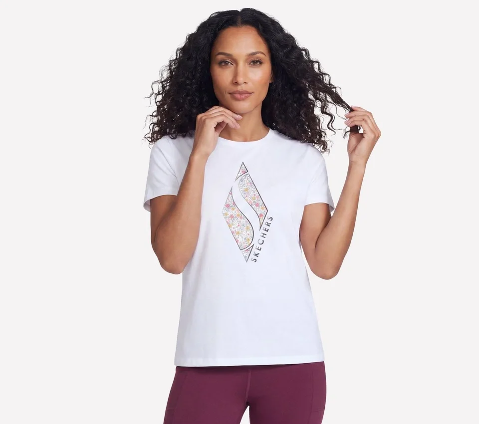 Floral Diamond Short Sleeve Tee Floral Diamond Short Sleeve Tee