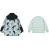 Full Print Zip Hooded Jacket Suit “Teal Black White”