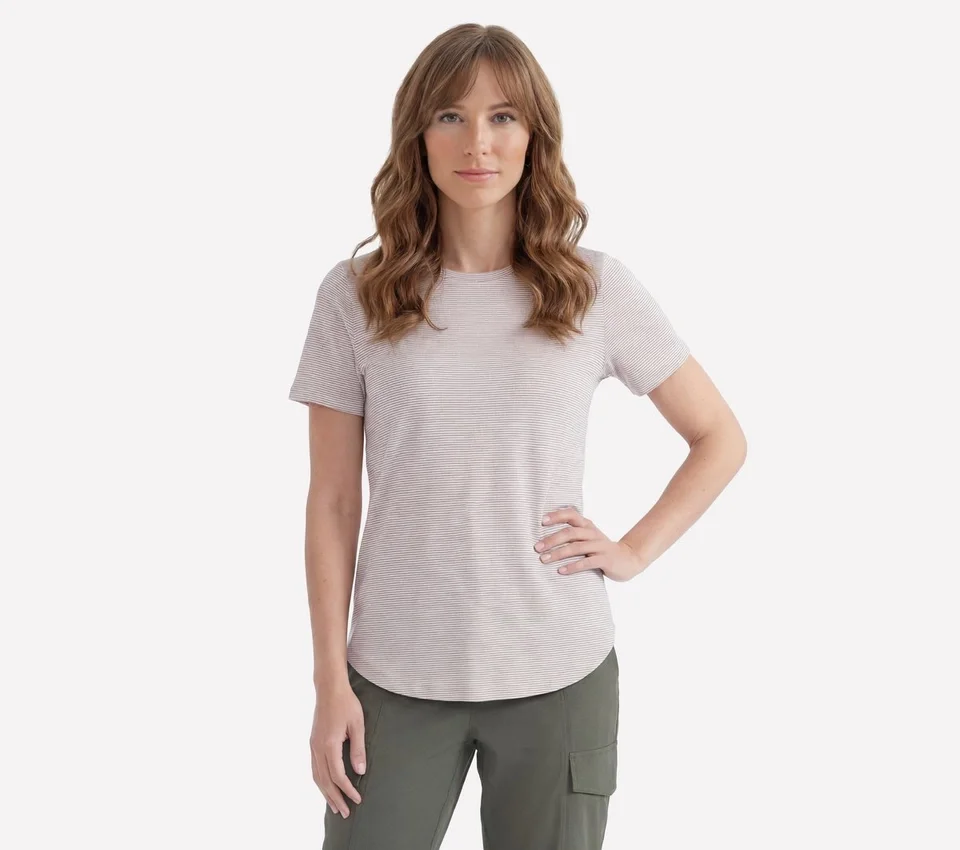 GO DRI Swift Stripe Tunic Tee GO DRI Swift Stripe Tunic Tee