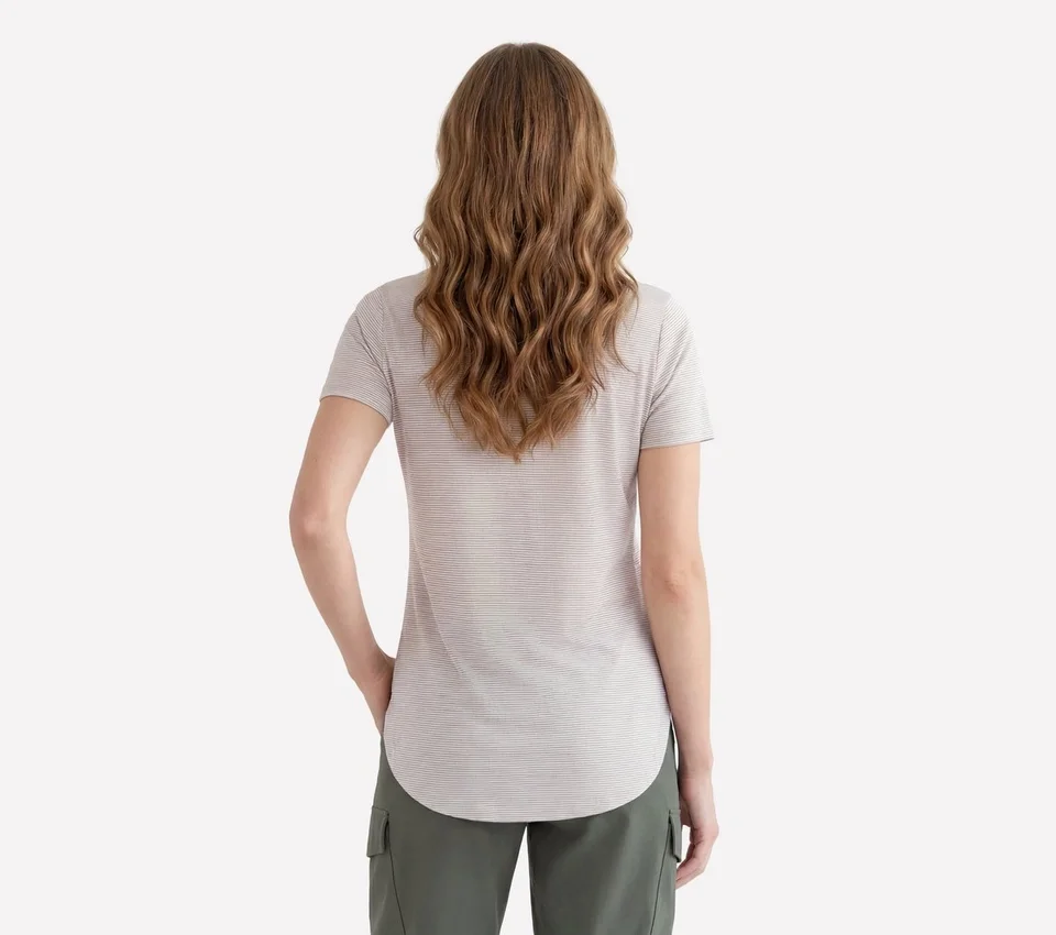 GO DRI Swift Stripe Tunic Tee GO DRI Swift Stripe Tunic Tee