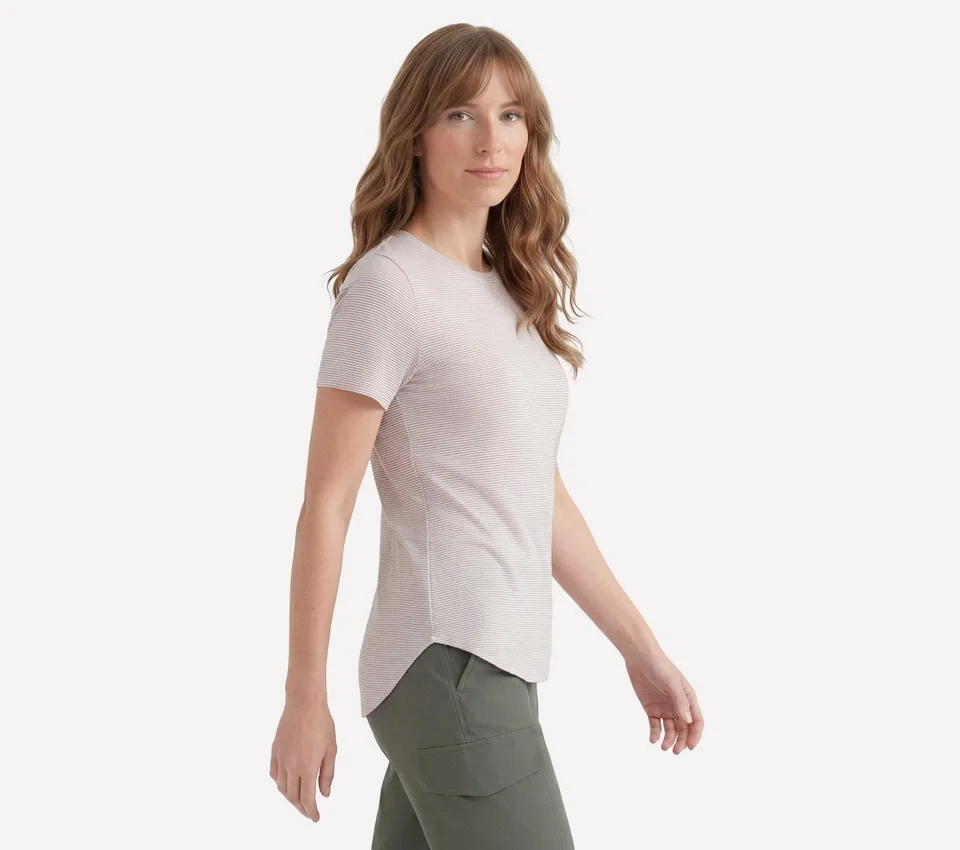 GO DRI Swift Stripe Tunic Tee GO DRI Swift Stripe Tunic Tee