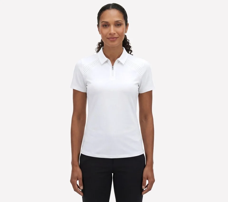 GO GOLF Short Sleeve Birdie Zip Front Polo GO GOLF Short Sleeve Birdie Zip Front Polo