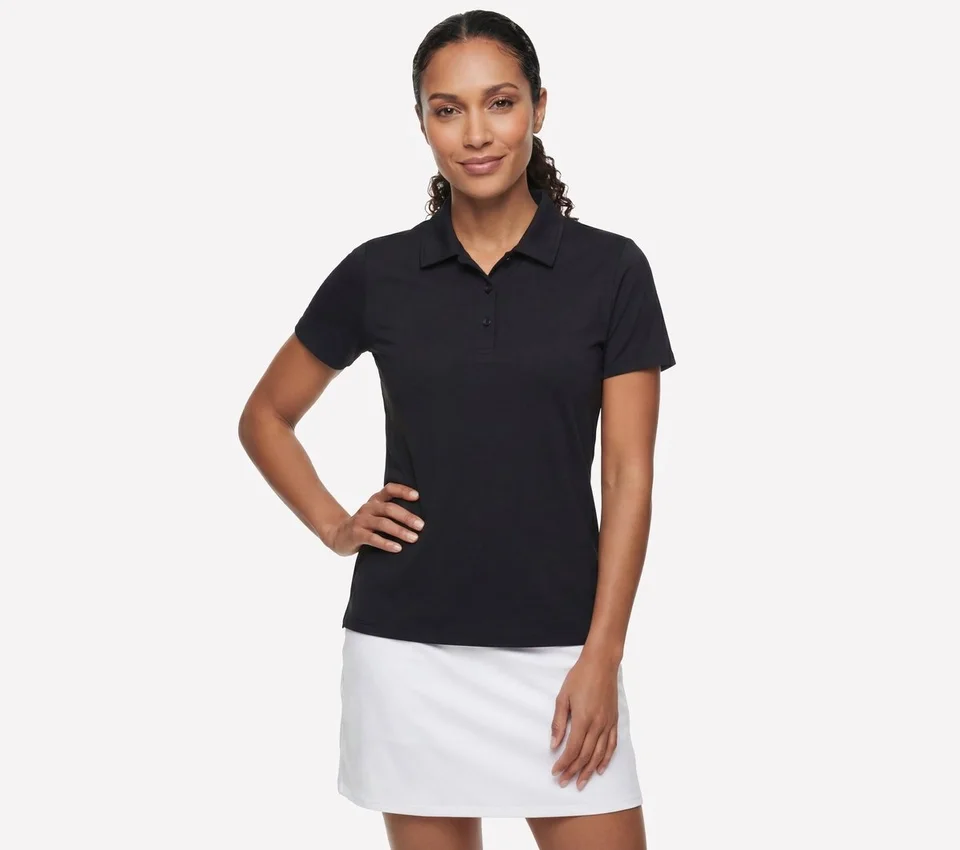 GO GOLF Short Sleeve Birdie Zip Front Polo GO GOLF Short Sleeve Birdie Zip Front Polo