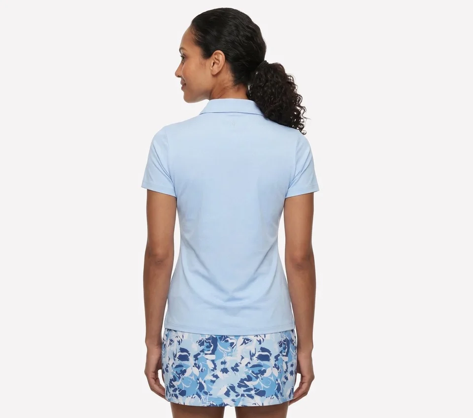 GO GOLF Short Sleeve Birdie Zip Front Polo GO GOLF Short Sleeve Birdie Zip Front Polo