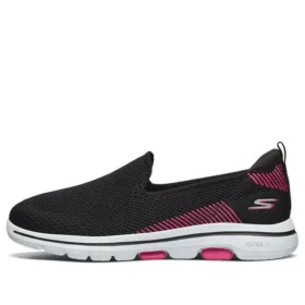 Go Walk 5 Loafers “Black Pink Red”