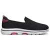 Go Walk 5 Loafers “Black Pink Red”