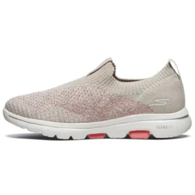 Go Walk 5 Running Shoes Brown/Pink/White
