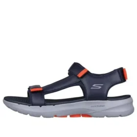 Go Walk 6 Sandal “Navy Orange”