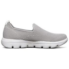 Go Walk Evolution Ultra Slip-On Shoes Gray/Chestnut