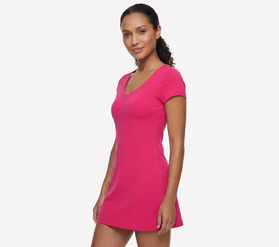 GO WALK Scoop Short Sleeve Dress GO WALK Scoop Short Sleeve Dress