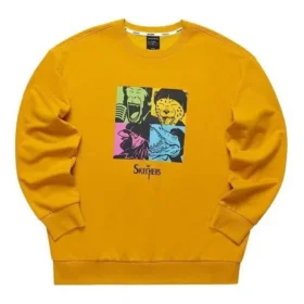 Graphic Casual Crew Sweater “Yellow Blue Purple” Graphic Casual Crew Sweater “Yellow Blue Purple”