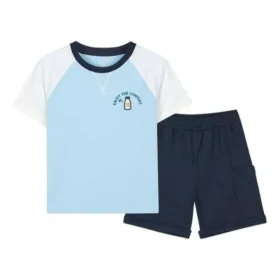 Graphic Casual Set “Blue Black”