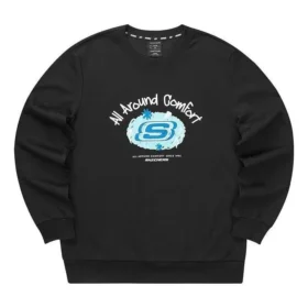 Graphic Crew Sweater “Black White Pink Blue Grey”