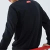 Graphic Crew Sweater “Black White Red”