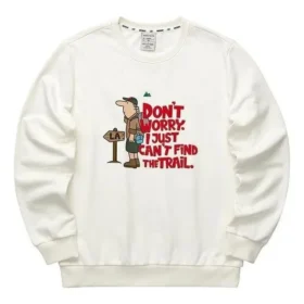 Graphic Crew Sweater “White Black Red”