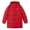 Graphic Hooded Down Jacket “Red Black”