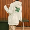 Graphic Hoodie “White Green”