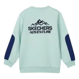 Graphic Long Sleeve Sweater “Teal Blue”