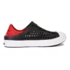 Guzman Steps Slip-Ons “Black Red”