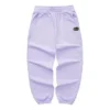 High-Waist Casual Pants “Purple Black Blue Grey”
