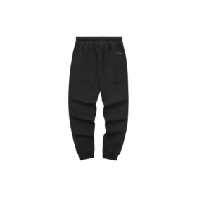 Hilarious Monster Series Solid Drawstring Knit Pants “Black”