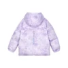 Hooded Down Jacket “Purple White”