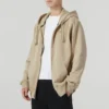 Hooded Full Zip Jacket “Tan”