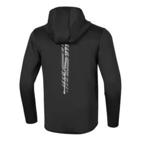 Hooded Zipper Long Sleeve Jacket “Black”
