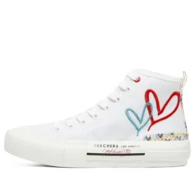 James Goldcrown x Skechers New Moon High-Top Canvas Shoes White