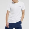 Knit Printing Short Sleeve Couple Style White