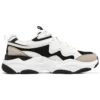 Lander S Shoes “White Black Beige”