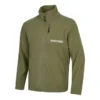 Letter Brand Logo Print Zip Jacket “Olive Green Black Blue”