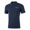 Letter Printed Casual Short-Sleeve Polo Shirt “Navy”
