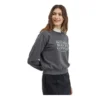 Letter Printed Crew Sweater “Grey White”